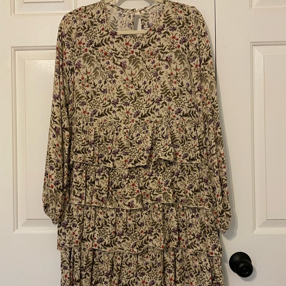Urban Outfitter Floweral Ruffle Dress
